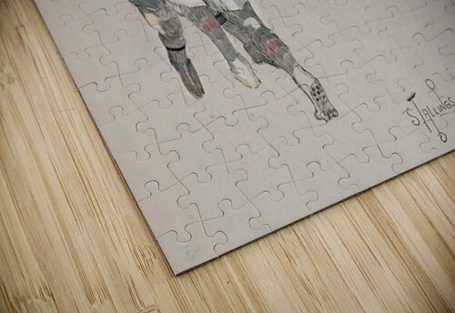 Early 1900s Georgia Basketball Art Row One Brand puzzle