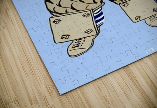 Early 1900s UNC Tar Heel Football Player Art Row One Brand puzzle