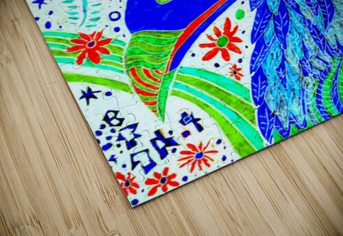 Abstract Blue Avian Catriona Roberts Nature Photography and Designs puzzle