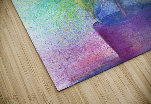 With love sunflower watercolor painting  Karen Kaspar puzzle