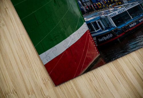 Hamburg Germany – 06 18 2025: Famous historic sailing boat Rickmer Rickmers at St. Pauli Landungsbrücken at the Elbe River caladoart puzzle