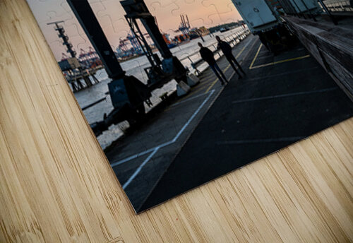 Dockland Historic Crane and People caladoart puzzle