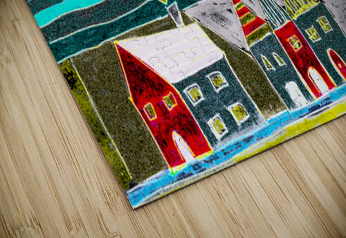 Abstract Vibrant Village Catriona Roberts Nature Photography and Designs puzzle