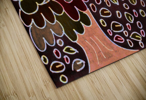 Abstract Brown Oak with Falling Leaves Catriona Roberts Nature Photography and Designs puzzle