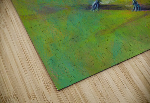 Portrait of Eurasian blue tit acrylic painting  Karen Kaspar puzzle