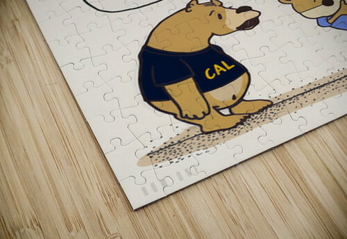 1969 Cal UCLA Cartoon Art Remix Row One Brand puzzle