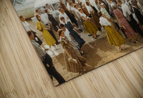 1950s Arkansas Razorback Football Game Day Row One Brand puzzle