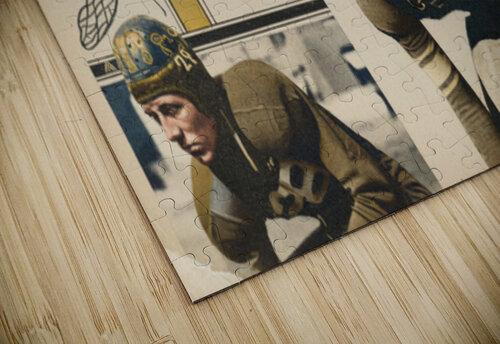 Vintage Georgia Tech Yellow Jackets Football Players Art Row One Brand puzzle