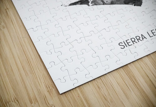 Sierra Leone Watercolor Map Michael Tompsett puzzle