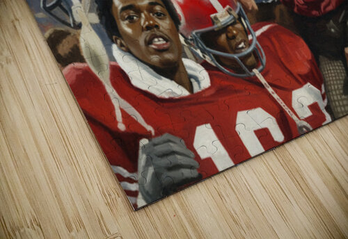 1976 Rutgers Football Painting Row One Brand puzzle