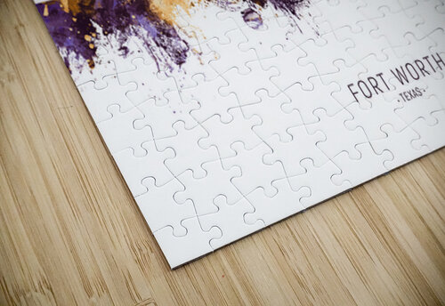 Fort Worth Texas Skyline Michael Tompsett puzzle