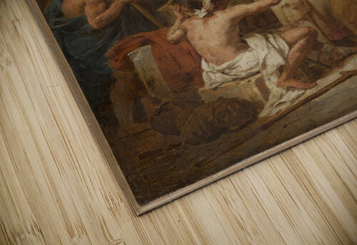 Esquisse pour l eglise Saint Severin Saint Pierre guerissant un boiteux a la porte du Temple de Jerusalem Louis Vincent Leon Palliere puzzle