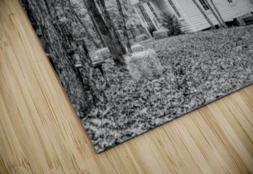 Vintage Concord One Room Schoolhouse Grayscale Jennifer White puzzle