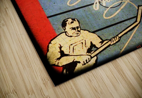 1964 Chicago Black Hawks Art Remix Row One Brand puzzle