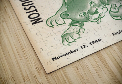 1949 North Texas Eagles Football Cover Art Row One Brand puzzle