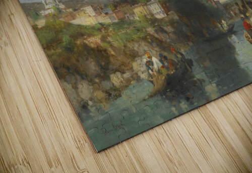 Boats and landscape Germain Fabius Brest puzzle
