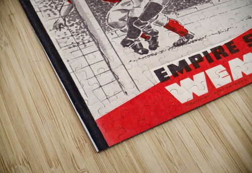 1952 England vs. Belgium Association Football Art  Row One Brand puzzle