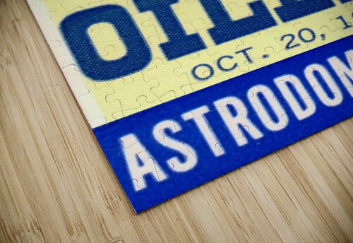 1974 Cardinals vs. Houston Oilers Football Ticket Art Row One Brand puzzle