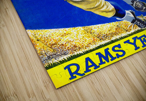 1958 LA Rams Football Yearbook Cover Art Row One Brand puzzle