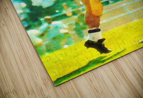 California Bears Watercolor Football Punter Row One Brand puzzle