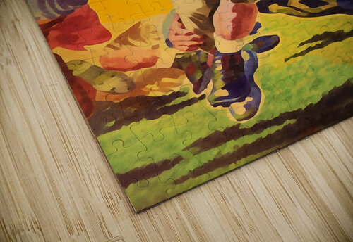 Vintage Football Watercolor Art Print Row One Brand puzzle