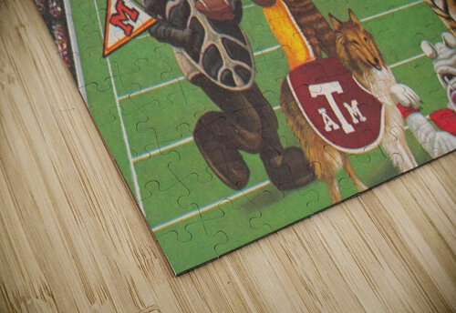 1984 NCAA Football Ad Art Row One Brand puzzle