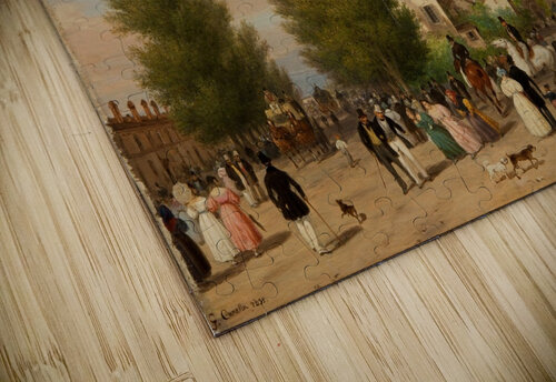 City street scene Giuseppe Canella puzzle