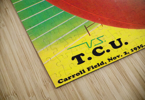 1935 Baylor Bears vs. TCU Horned Frogs Cover Art Row One Brand puzzle