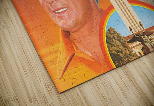 Vintage Texas Longhorns Football Art Poster Row One Brand puzzle