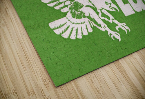 north texas state college unt eagles vintage poster college art collection Row One Brand puzzle