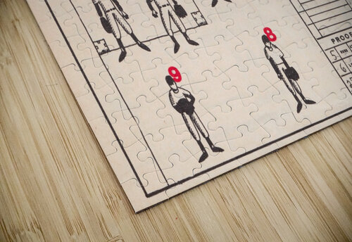 learn how to score baseball position numbers art Row One Brand puzzle