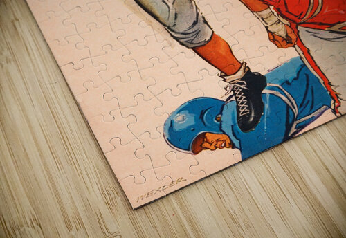 Elmer Wexler Football Art Reproduction Row One Brand puzzle