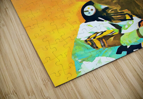 cleveland browns watercolor poster retro sports art reproductions metal signs football prints wood Row One Brand puzzle