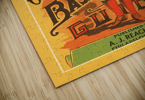 1897 Reachs Baseball Guide Poster Row One Brand puzzle