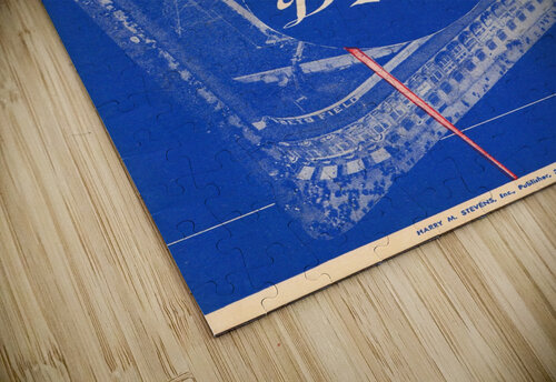 1953 brooklyn dodgers score card Row One Brand puzzle