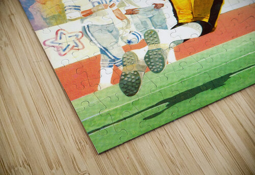 1976 Dallas Cowboys Retro Football Art Row One Brand puzzle