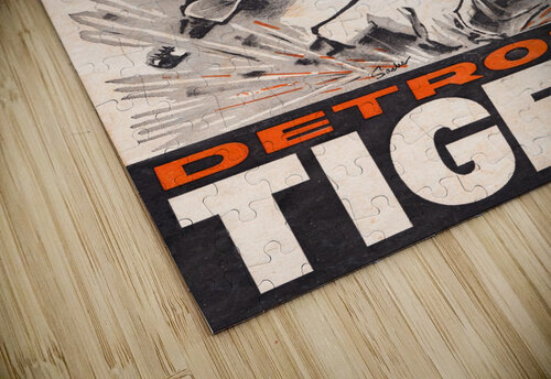 1962 Detroit Tigers Score Book Poster Row One Brand puzzle