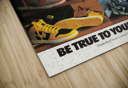 1987 Nike Dunk Shoe Ad Poster Row One Brand puzzle