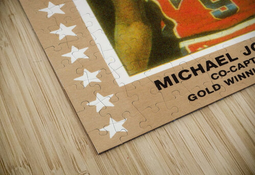 1984 USA Olympic Basketball Card Michael Jordan Art  Row One Brand puzzle