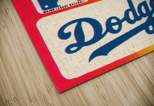 1983 Fleer Sticker LA Dodgers Ballcap Art Row One Brand puzzle