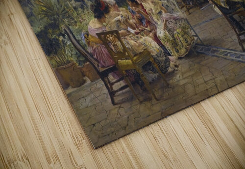 Conversation in a Sevillian courtyard Jose Jimenez Aranda puzzle