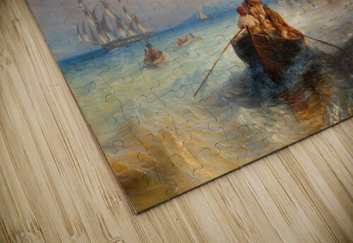 Ships By The Coast Jean Antoine Theodore de Gudin puzzle