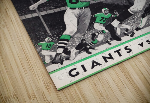1957 New York Giants vs. Eagles Program  Row One Brand puzzle