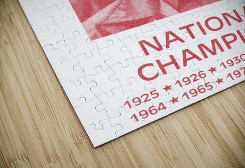 1979 Alabama Football Bear Bryant Poster Row One Brand puzzle