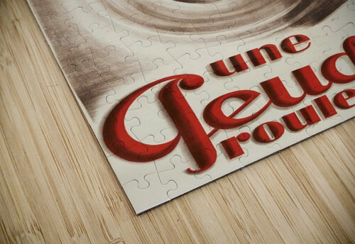Une Peugeot VINTAGE POSTER puzzle
