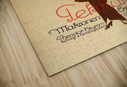 Macaroon VINTAGE POSTER puzzle