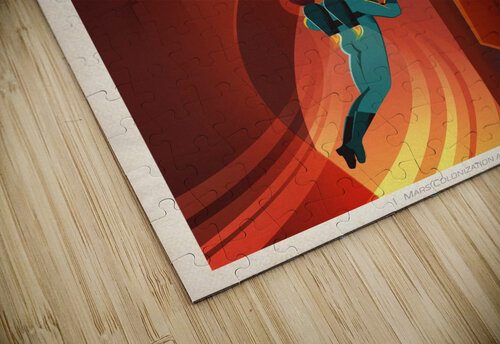 Valles marineris VINTAGE POSTER puzzle