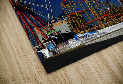 Deserted Ocean City Amusement Pier Blue Sky Bill Swartwout Photography puzzle