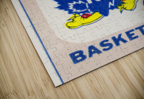 1981 Kansas Jayhawks Basketball Ticket Art Row One Brand puzzle