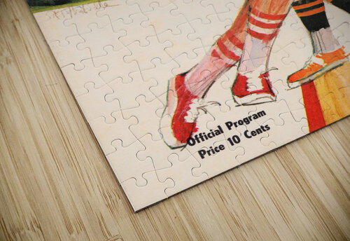 1970 Texas vs. Oklahoma State Basketball Poster Row One Brand puzzle